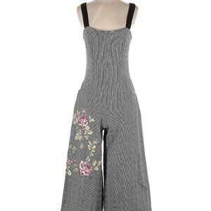 Alexander McQueen Vintage Houndstooth Floral Jumpsuit from 1997 Collection Sz 42